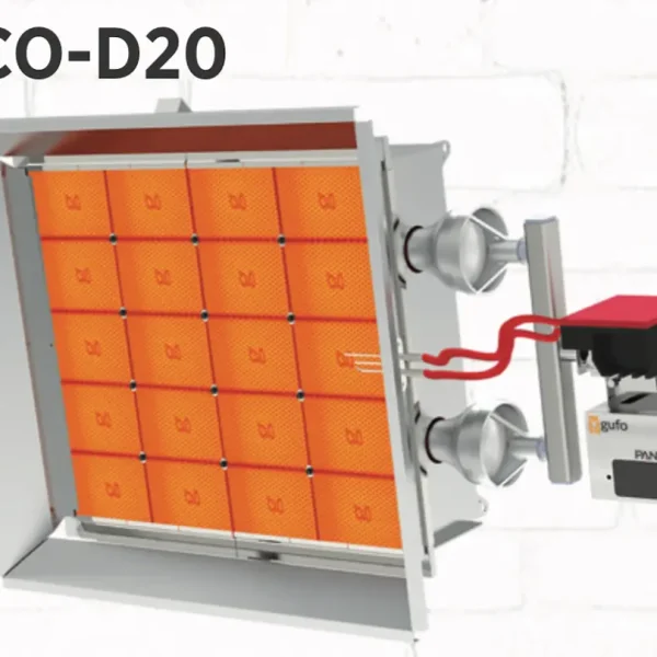 Panera GUFO ECO D20 Tek Kademeli Seramik Plakalı Radyant Isıtıcı (36 kW)