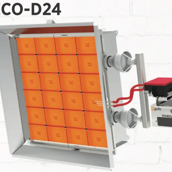 Panera GUFO ECO D24 Çift Kademeli Seramik Plakalı Radyant Isıtıcı (30–43,2 kW)