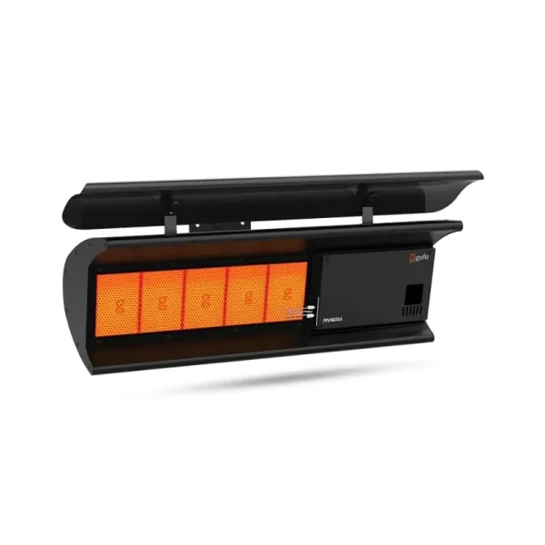 Panera GUFO NEO Seramik Plakalı Radyant Isıtıcı (6,3–11,4 kW) – Çift Kademe + Kumandalı (Siyah)